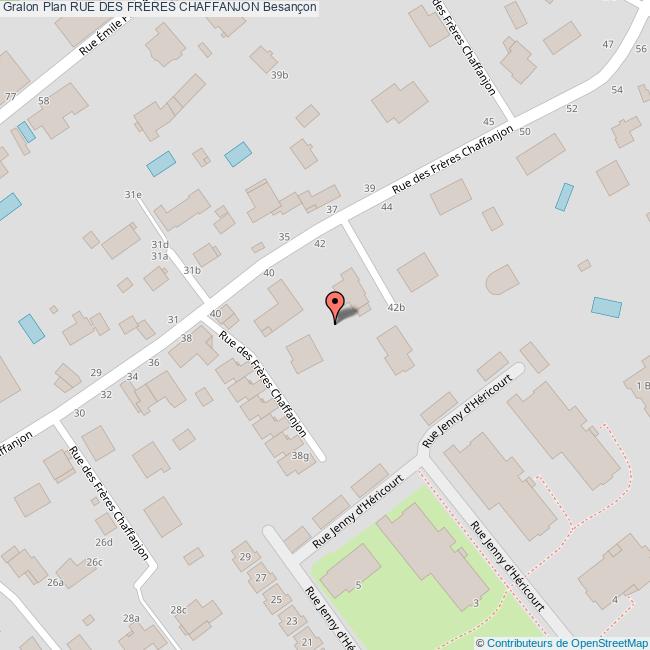 plan Rue des  FRÈRES CHAFFANJON
