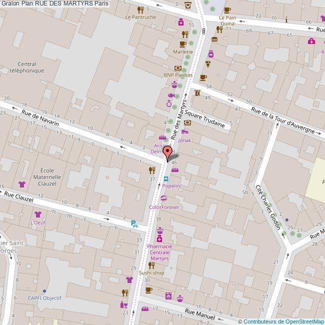 Rue des MARTYRS Paris Rue des MARTYRS Paris