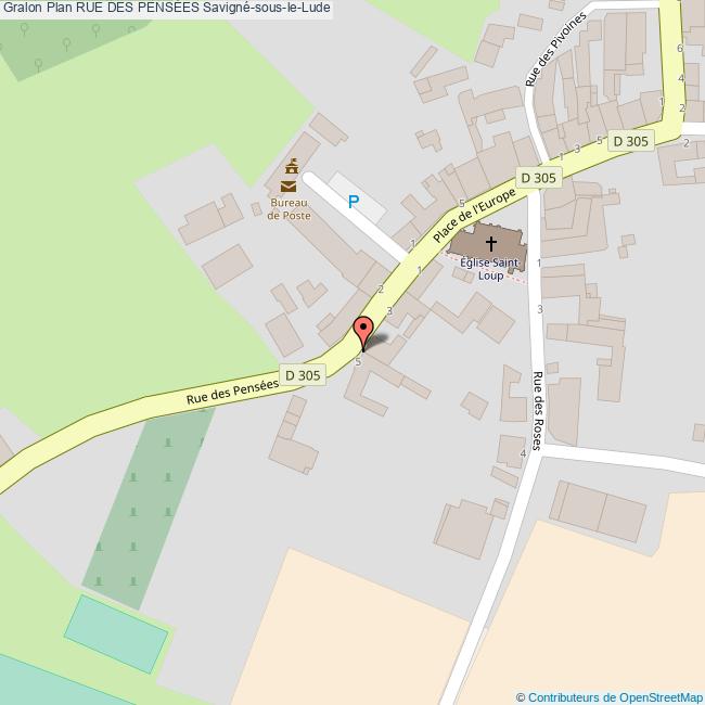 Rue des PENSÉES SavignésousleLude