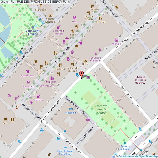 Rue des PIROGUES DE BERCY Paris