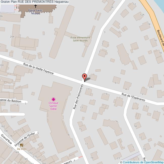 Rue des PRÉMONTRÉS Haguenau