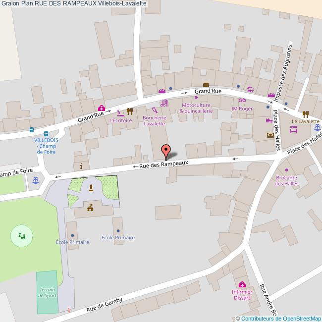 Rue des RAMPEAUX VilleboisLavalette