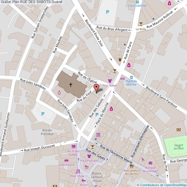 plan Rue des  SABOTS