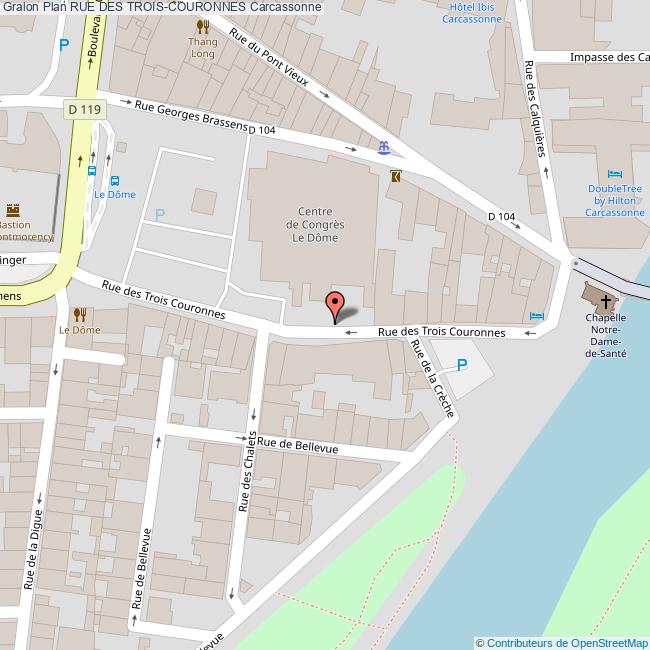 Rue des TROISCOURONNES Carcassonne