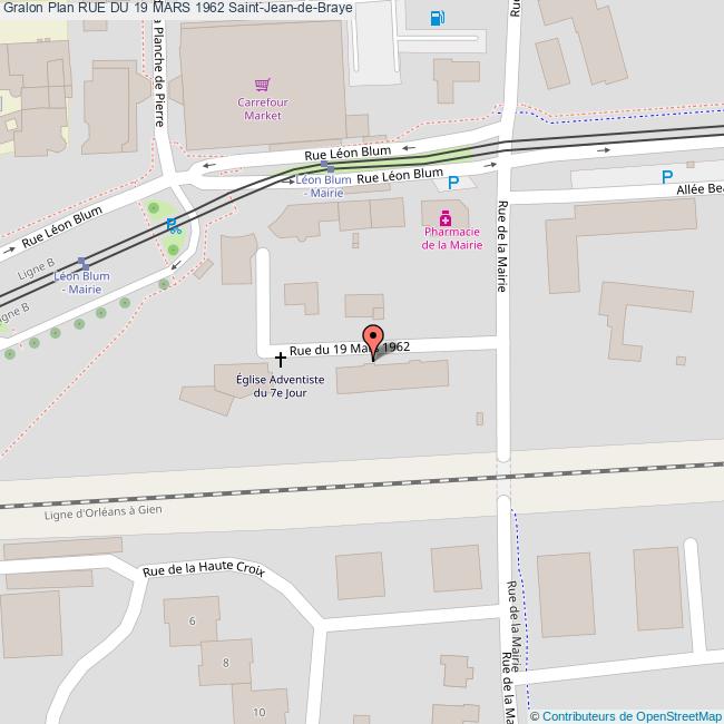 Rue du 19 MARS 1962 SaintJeandeBraye