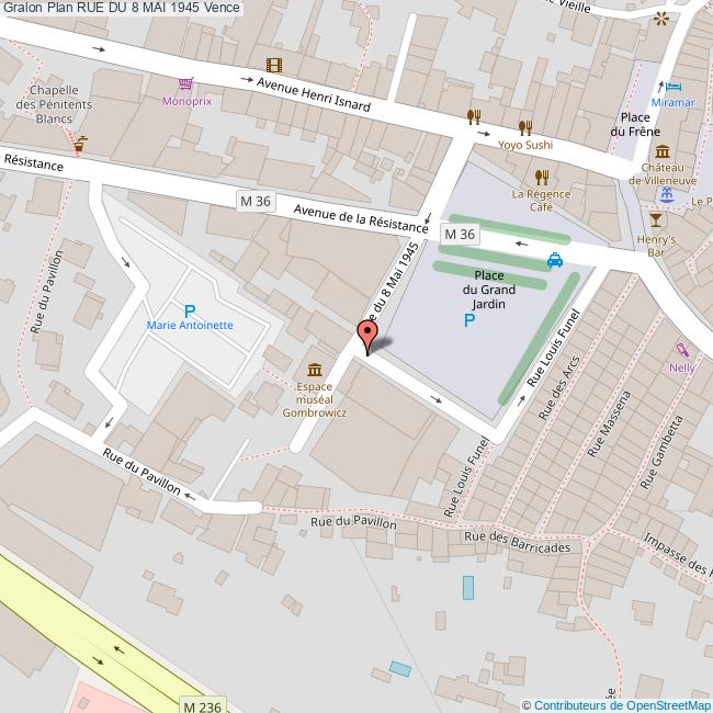 Rue du 8 MAI 1945 Vence