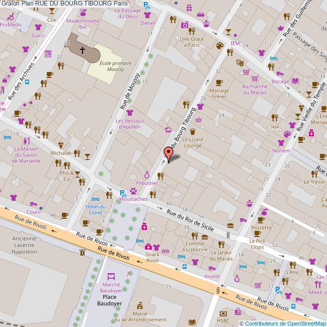 Rue du BOURG TIBOURG Paris