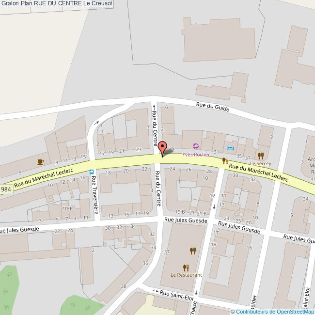 plan Rue du  CENTRE