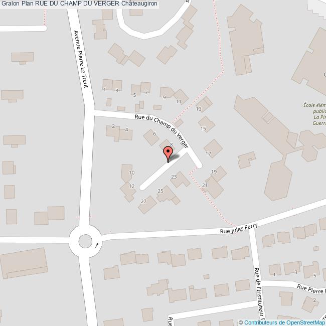 Rue du CHAMP DU VERGER Châteaugiron
