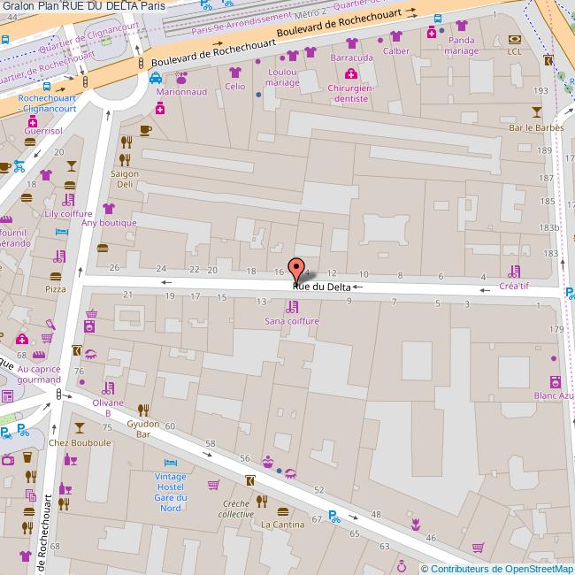 Rue du DELTA Paris Rue du DELTA Paris