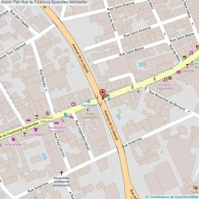 plan Rue du  Faubourg figuerolles