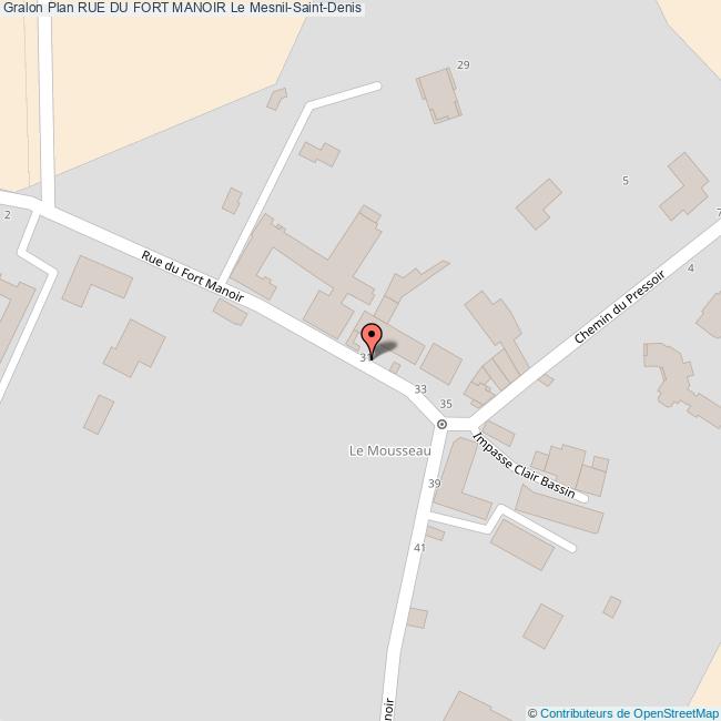 Rue du FORT MANOIR Le MesnilSaintDenis