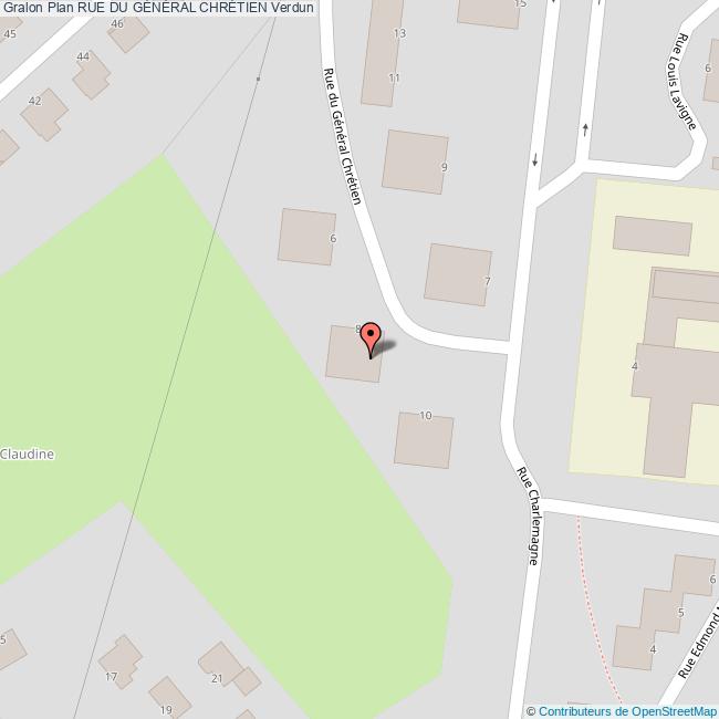 Rue du GÉNÉRAL CHRÉTIEN Verdun