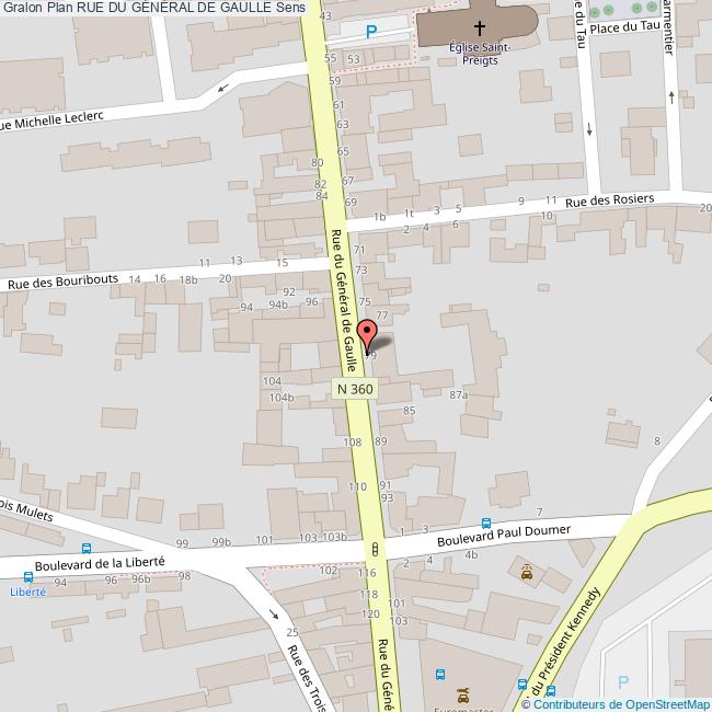 Rue du GÉNÉRAL DE GAULLE Sens