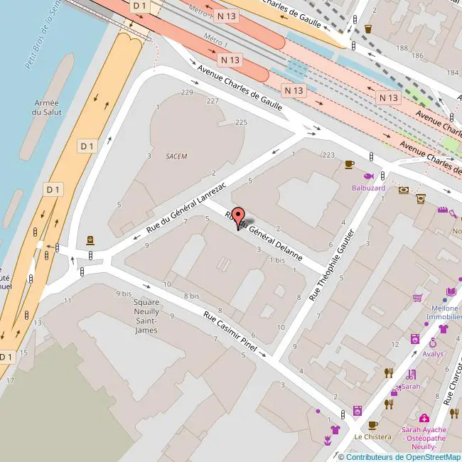 plan Rue du  GÉNÉRAL DELANNE