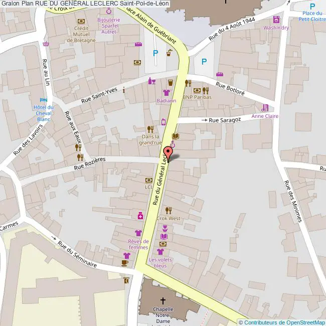 plan Rue du  GÉNÉRAL LECLERC
