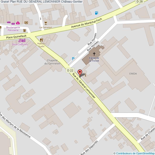 Rue Du General Lemonnier Chateau Gontier