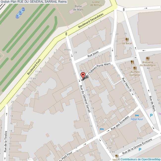 Rue du GÉNÉRAL SARRAIL Reims
