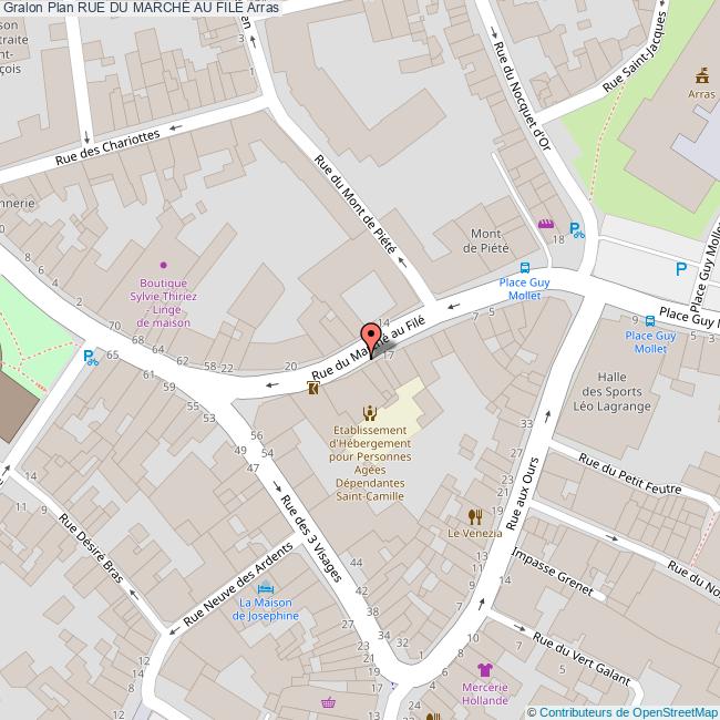 plan Rue du  MARCHÉ AU FILÉ