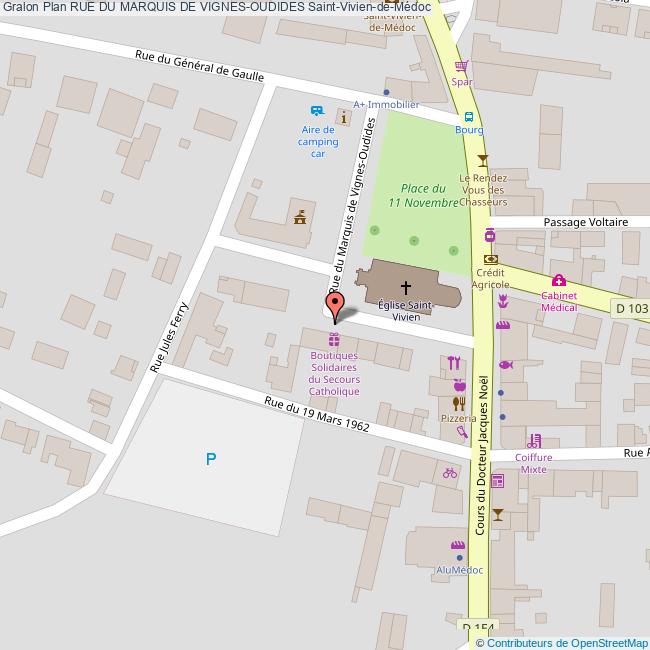 Rue du MARQUIS DE VIGNESOUDIDES SaintViviendeMédoc