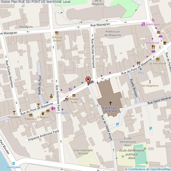 Rue du PONT DE MAYENNE Laval