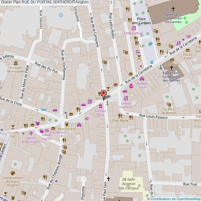 Rue du PORTAIL MATHERON Avignon