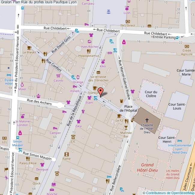 plan Rue du profes louis  Paufique