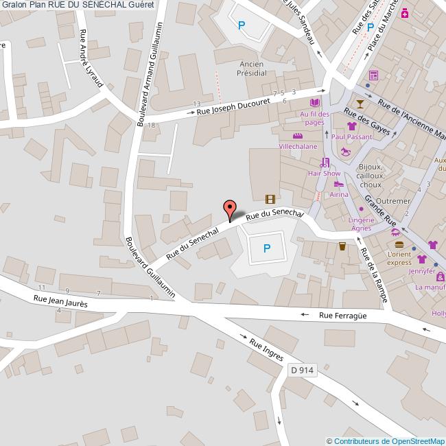 plan Rue du  SÉNÉCHAL