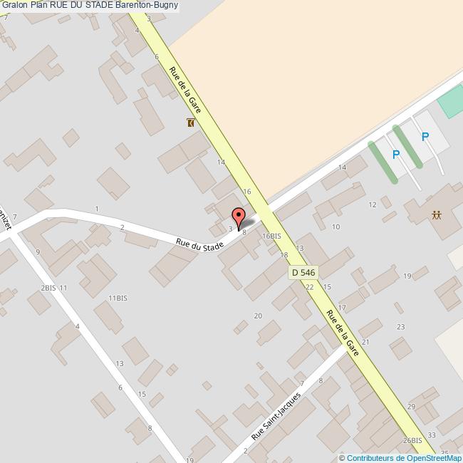 Rue du STADE BarentonBugny