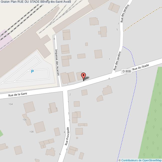 Rue du STADE BéninglèsSaintAvold