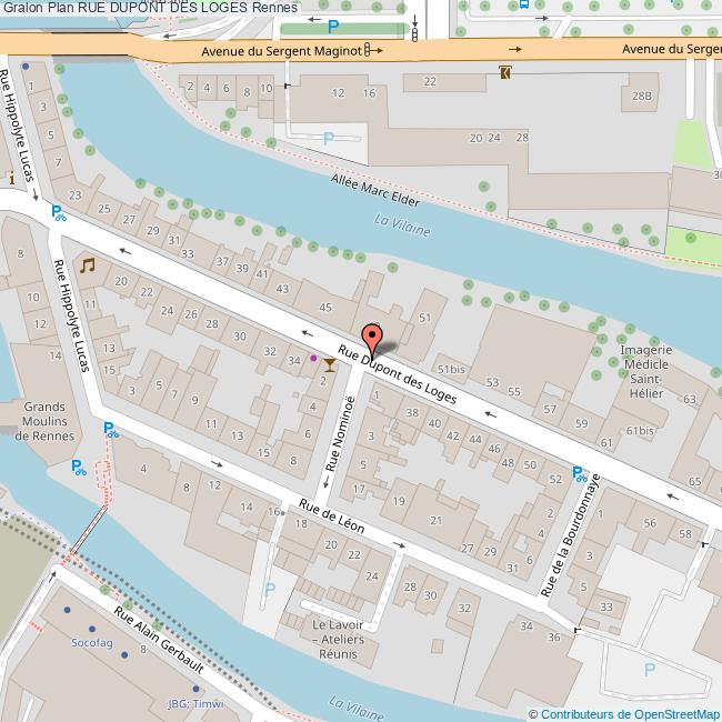Rue DUPONT DES LOGES Rennes
