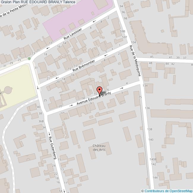 Rue ÉDOUARD BRANLY Talence