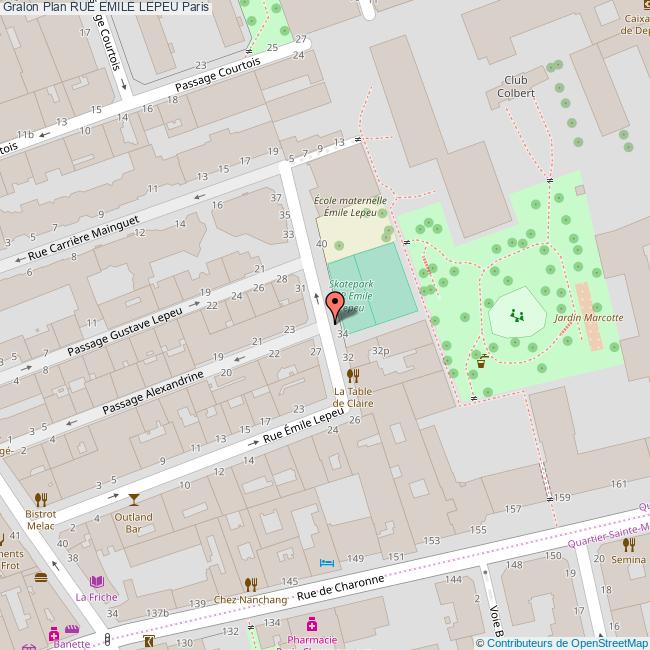 Rue EMILE LEPEU Paris Rue EMILE LEPEU Paris