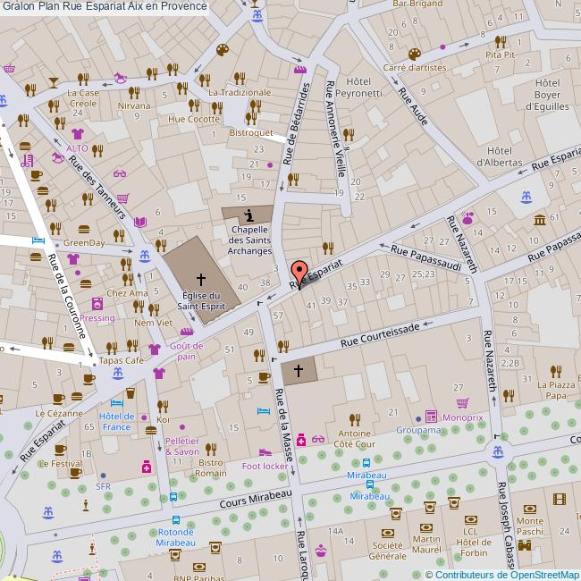 Rue Espariat Aix en Provence