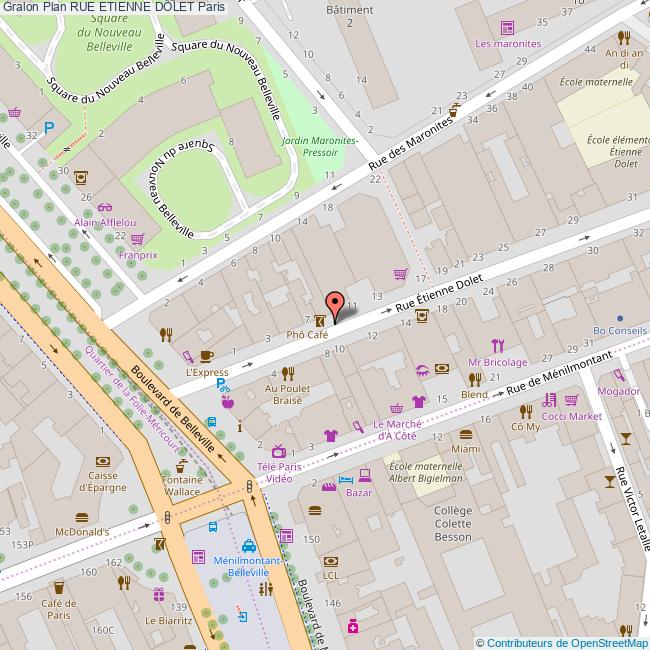 Rue ETIENNE DOLET Paris