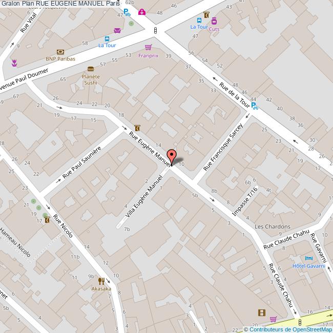 Rue EUGENE MANUEL Paris