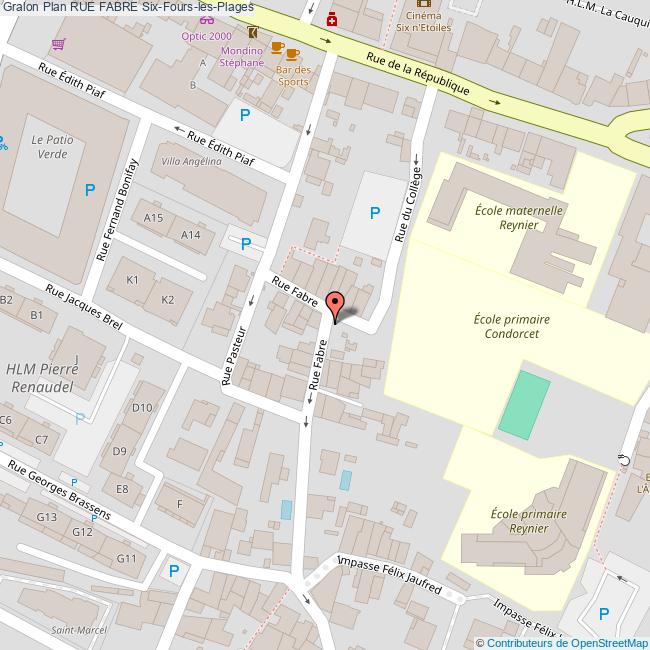 Rue FABRE Six-Fours-les-Plages