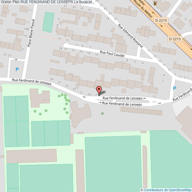 Rue FERDINAND DE LESSEPS Le Bouscat
