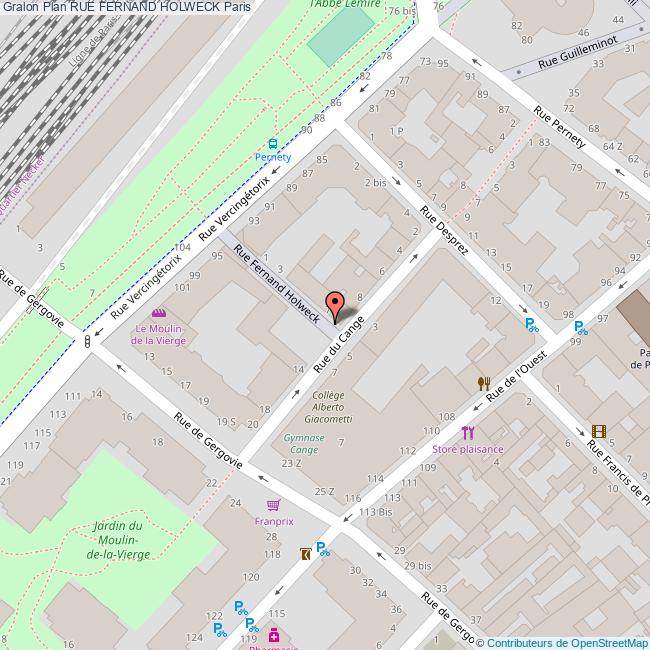 Rue FERNAND HOLWECK Paris