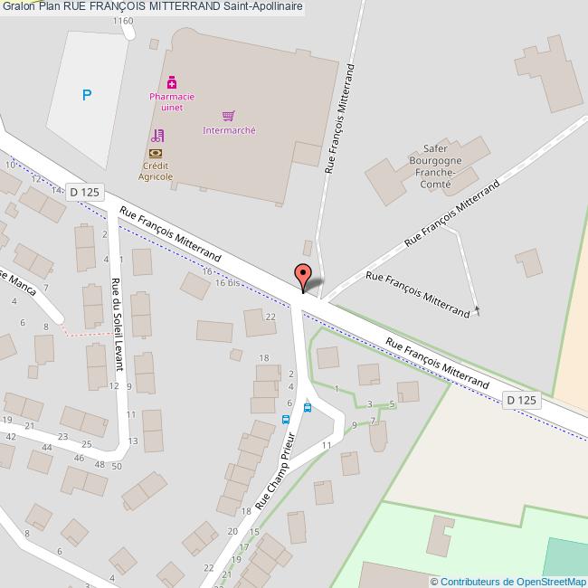 Rue FRANÇOIS MITTERRAND SaintApollinaire