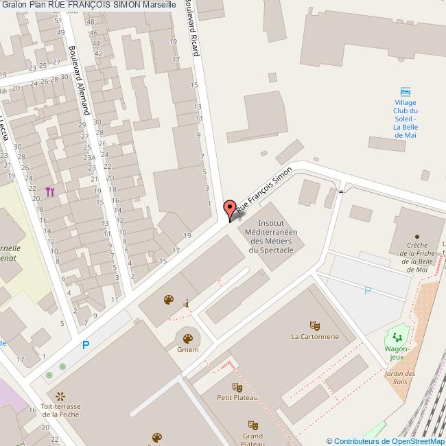 Rue FRANÇOIS SIMON Marseille