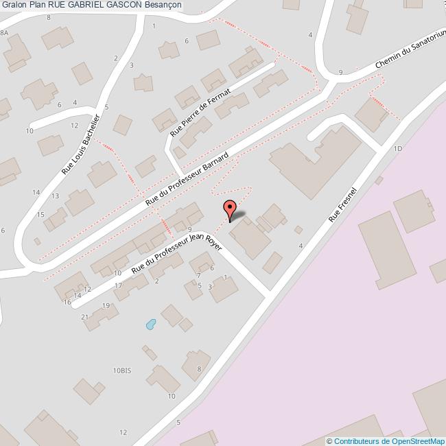 plan Rue  GABRIEL GASCON