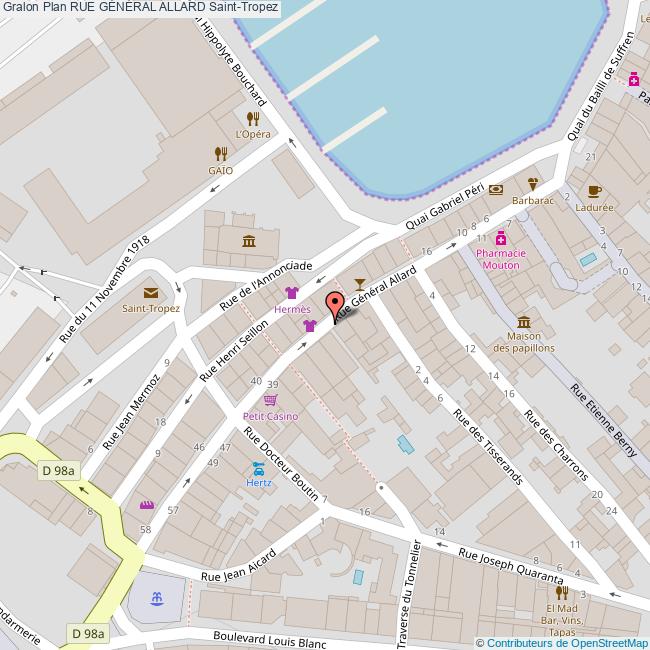 Rue GÉNÉRAL ALLARD SaintTropez