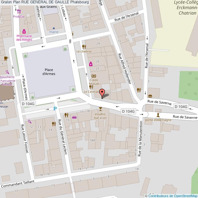 Rue GÉNÉRAL DE GAULLE Phalsbourg