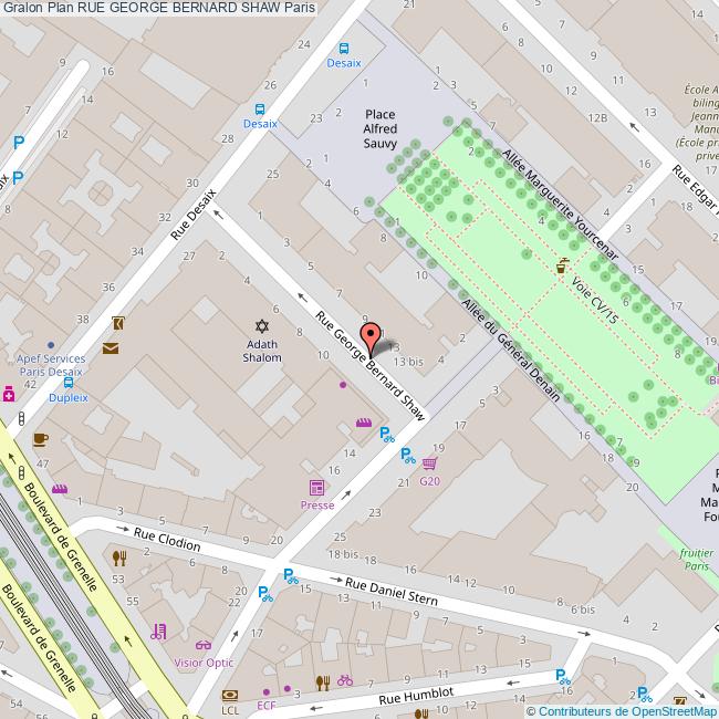 Rue george bernard SHAW Paris