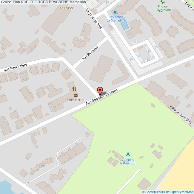 Rue Georges Brassens Marseillan