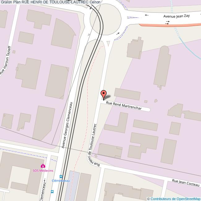 Rue HENRI DE TOULOUSELAUTREC Cenon