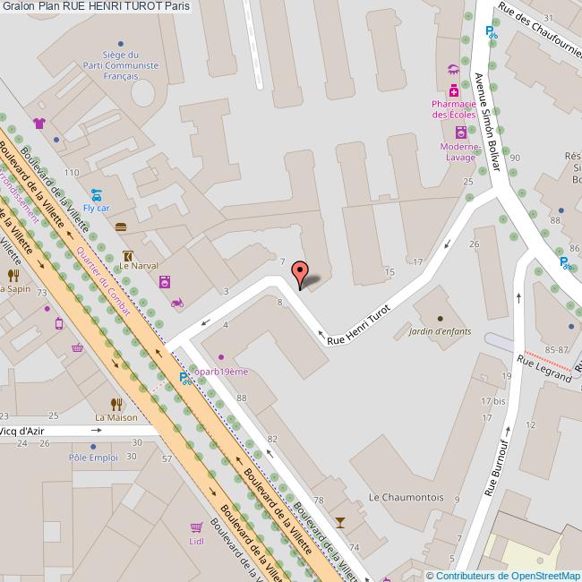 Rue HENRI TUROT Paris