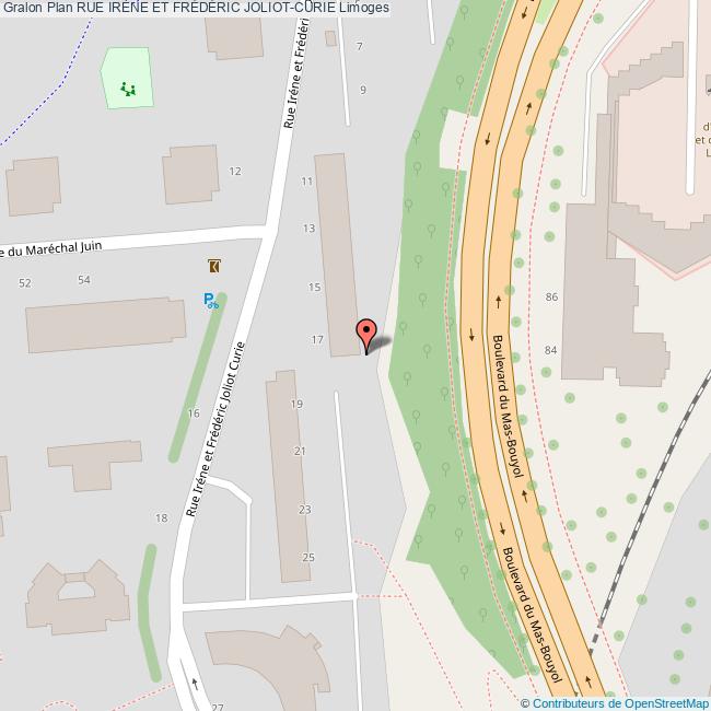 Rue IRÈNE ET FRÉDÉRIC JOLIOTCURIE Limoges