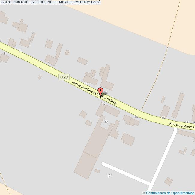 plan Rue  JACQUELINE ET MICHEL PALFROY